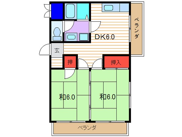 コープＫＩＺＡＫＩの物件間取画像